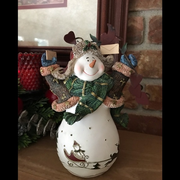 ❤️Rare Home Interiors Winter Snow Snowman‼️FINAL SALE - Picture 1 of 9